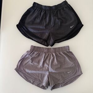2 Pack Nike Shorts Black Size L, Grey Size M